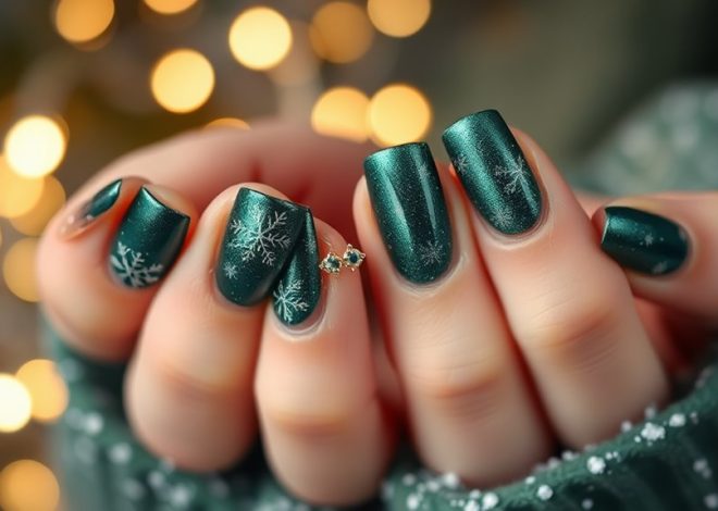 Aesthetic Christmas Nails for a Magical Look