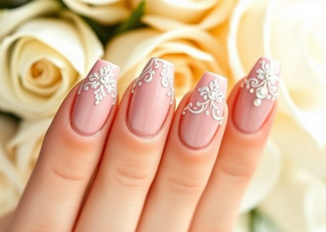 Bridal Wedding Nails- Elegant Styles