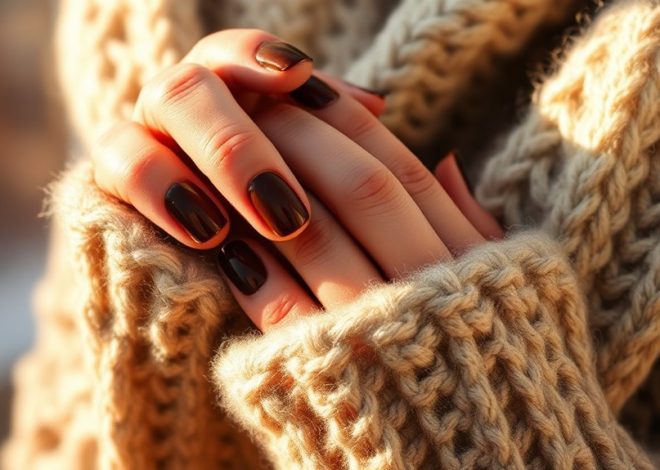 Chocolate Brown Nails- Cozy Winter Tones