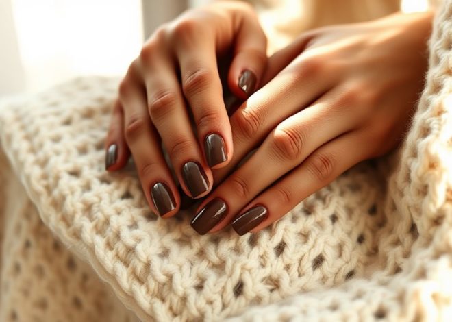 Chocolate Brown Nails- Cozy and Warm