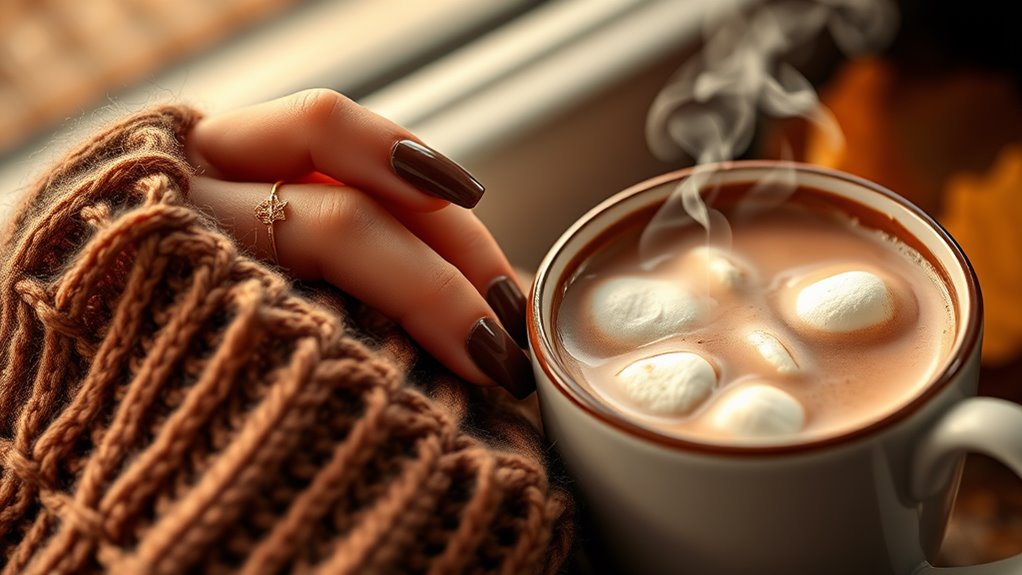 Chocolate Brown Nails- Warm & Cozy Trends