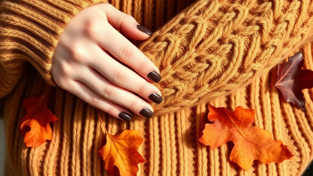 Chocolate Brown Nails for Cozy Seasons