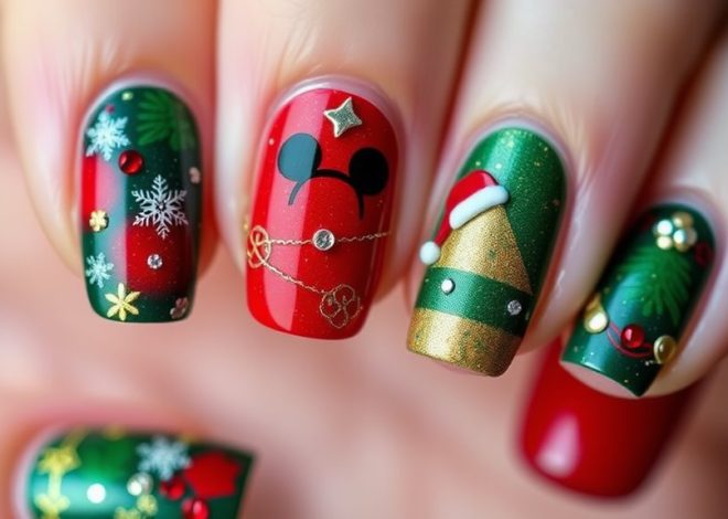 Christmas Disney Nails- Magic in Every Detail