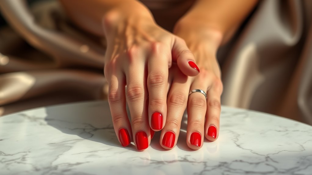 Classic Red Nails for Timeless Glamour