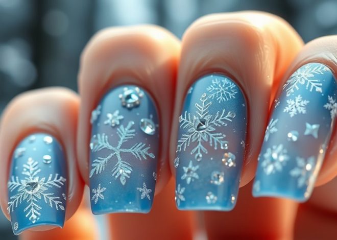 Disney Princess Winter Nails- A Fairytale Look