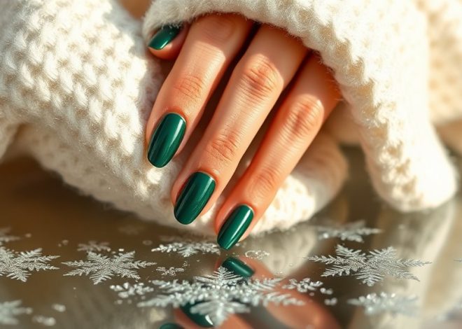 Emerald Green Nails- Winter’s Bold Statement