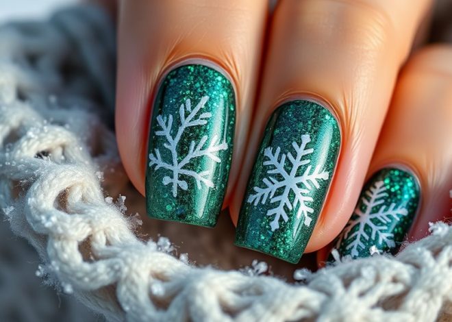 Festive Winter Nails- Shimmer & Shine