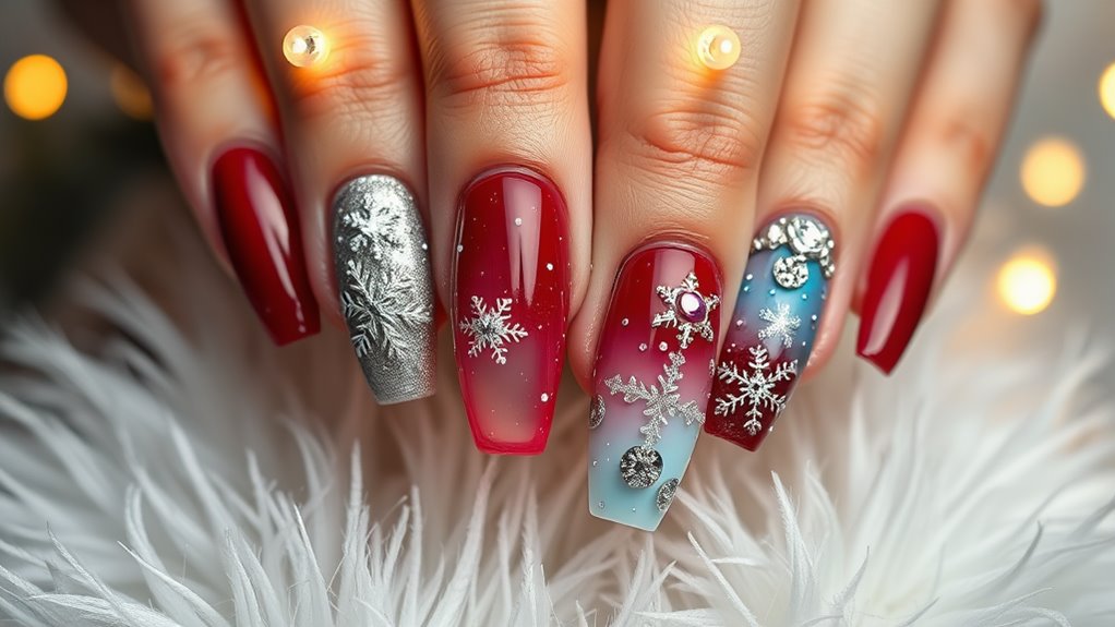 Festive Winter Nails to Steal the Show