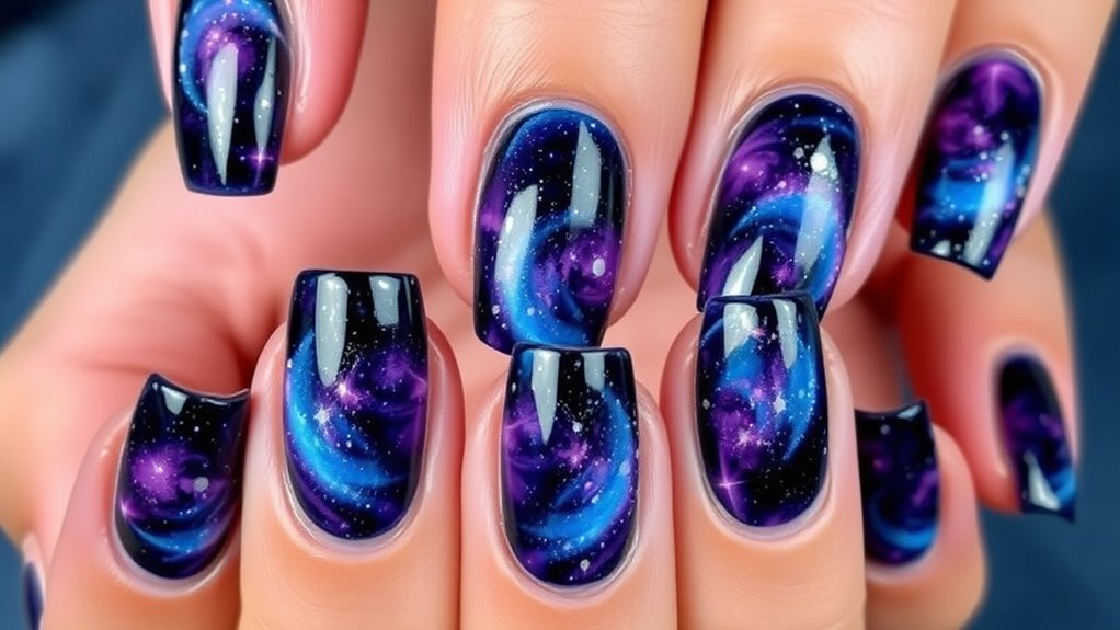 Galaxy Nails for an Out-of-This-World Look