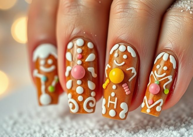 Gingerbread Nails- Sweet Designs for Christmas