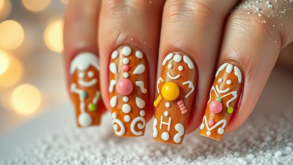 Gingerbread Nails- Sweet Designs for Christmas