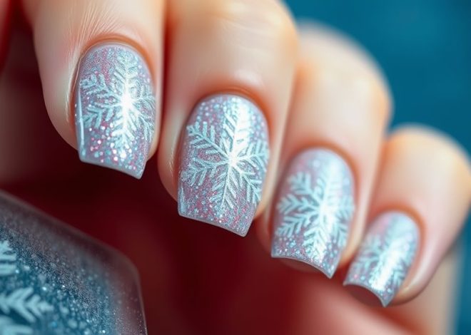 Glittering Snowflake Nail Art Ideas You Must Try!