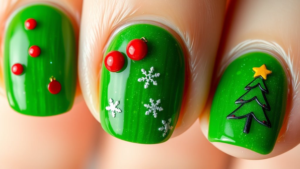 Grinch Nails- Steal Christmas in Style