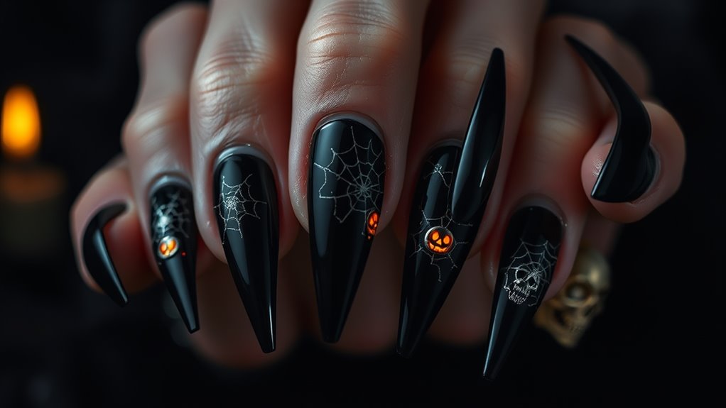 Halloween Spooky Nails- Dark & Edgy