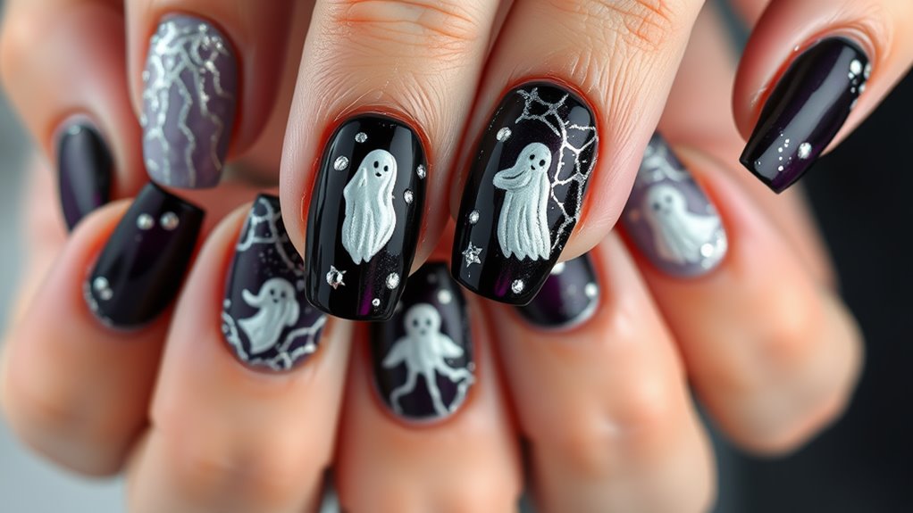 Halloween Spooky Nails- Ghostly and Glamorous Ideas