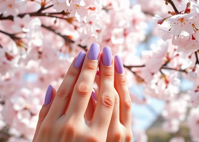 Lavender Purple Nails- A Dreamy Spring Statement