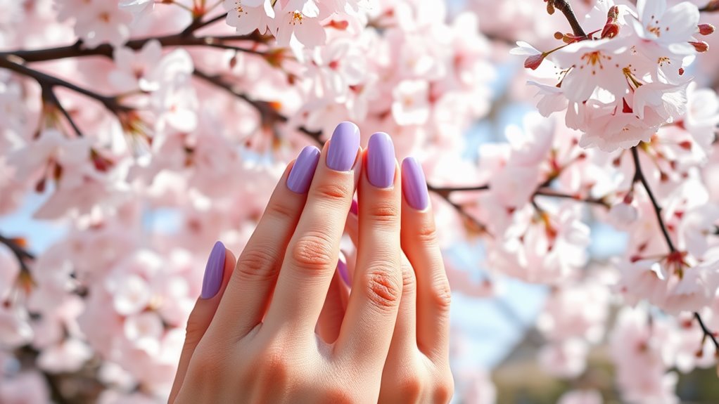 Lavender Purple Nails- A Dreamy Spring Statement