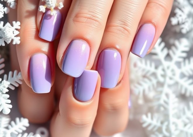 Lavender Purple Nails- Soft Winter Hues