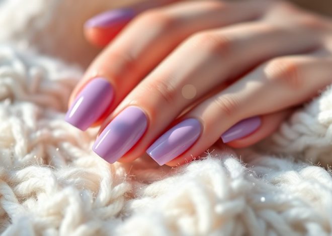 Lavender Purple Nails- Soft Winter Vibes