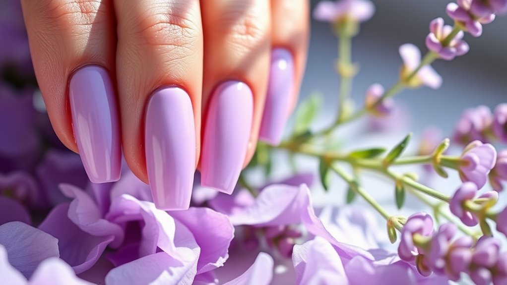 Lavender Purple Nails for Dreamy Vibes