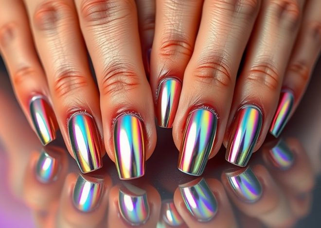 Mirror Chrome Nails- Futuristic Glam