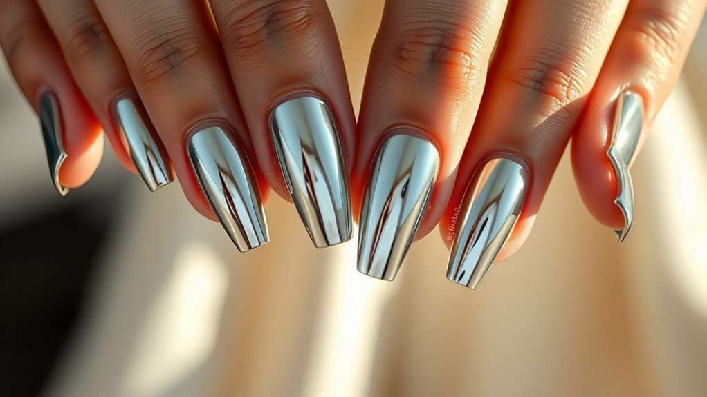 Mirror Chrome Nails That Shine Bright