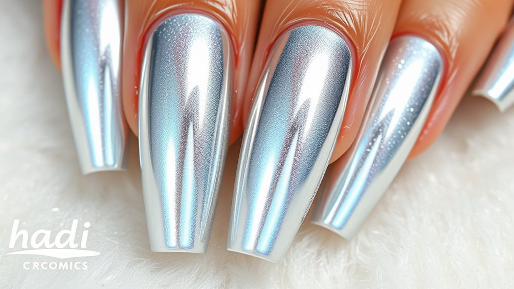 Mirror Chrome Nails That Shine Bright Like a Diamond